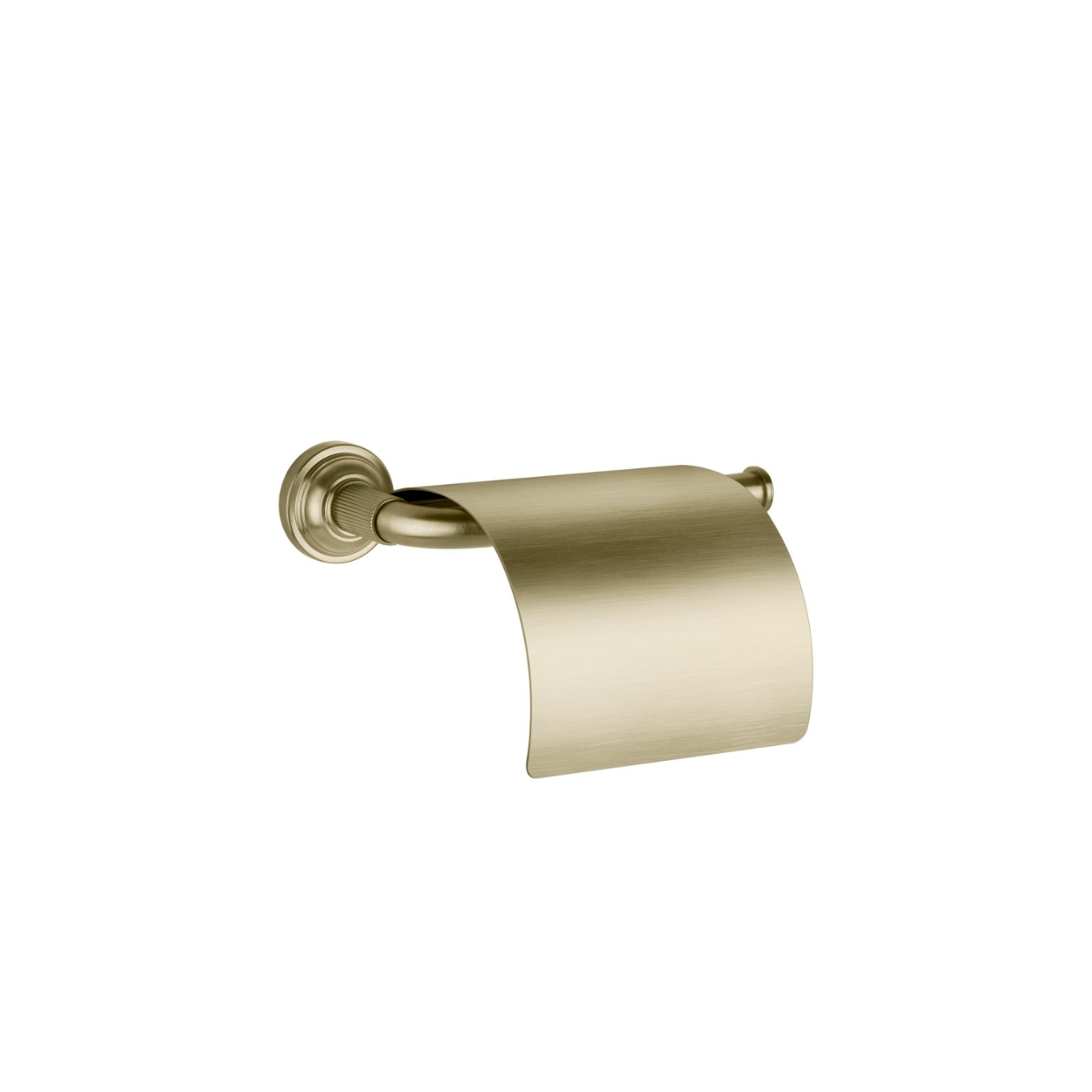 Держатель для туалетной бумаги Gessi Venti20 настенный с крышкой Brushed Brass PVD